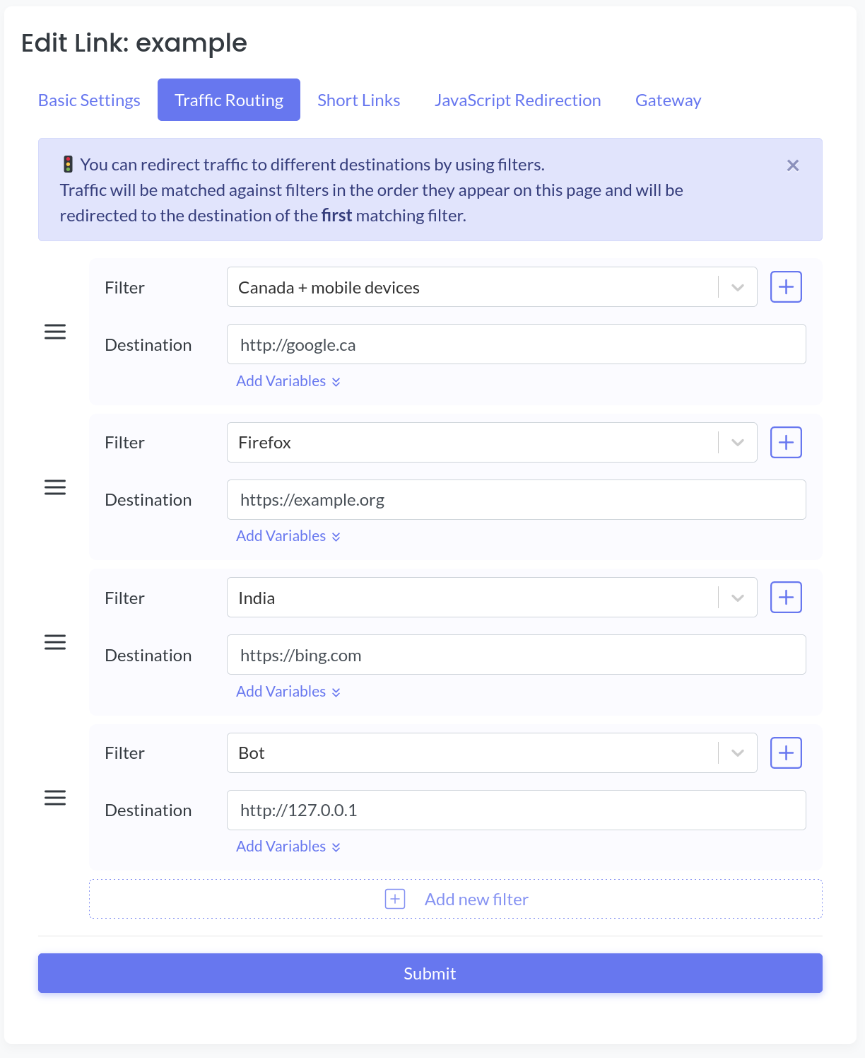 Introduction to Linkila's traffic routing